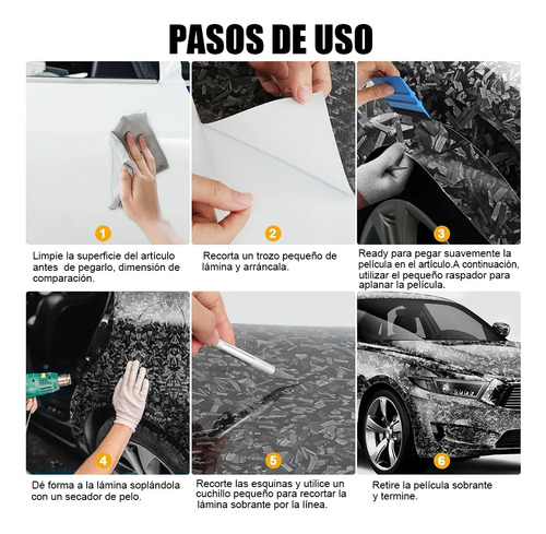 Vinil Fibra Carbon Glossy Wrap Automotriz Envoltura Pegatina