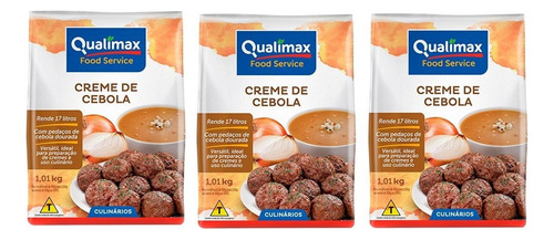 Kit 3 Creme De Cebola Qualimax 1,01kg