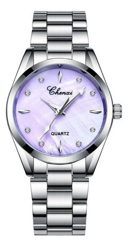 Relojes Elegantes De Cuarzo Inoxidable Con Diamantes Chenxi