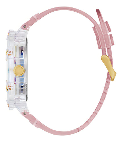 Reloj Guess King Rosa Hombre Caballero Bisel Blanco Fondo Blanco