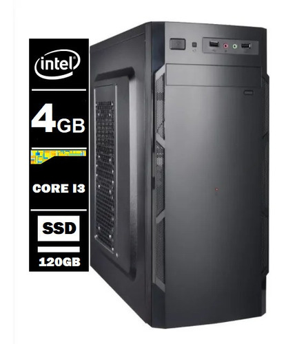 Computador Intel Core I3 4° Ger 4gb Ddr3 120gb Ssd / Wifi