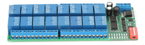 Plc De Módulo Modbus Rtu Rs485 Relay Dc 12 V 16 Canales