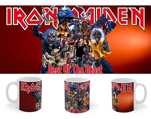 Rnm-0451b Taza Tazon Iron Maiden Best Of The Beast (ver.2)