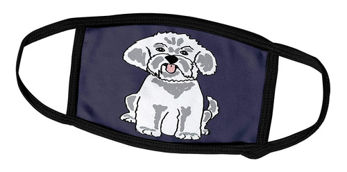 3drose All Smiles Art Dogs - Fun Bichon Frise Puppy Dog - Fa