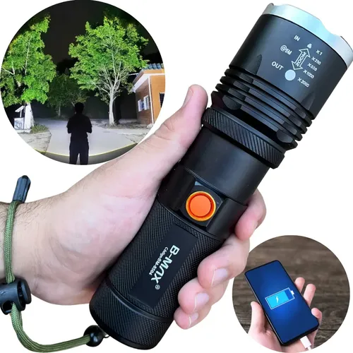 Lanterna LED Tática Militar Potente