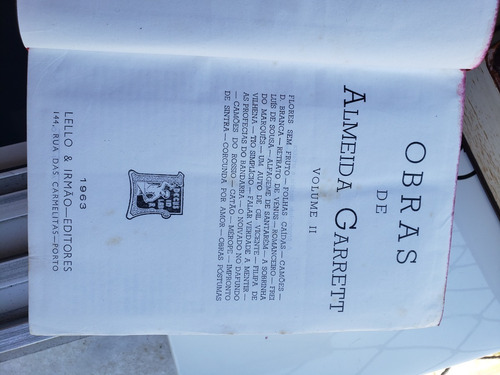Almeida Garret - Obra Completa, 2 Vols. Ed. Lello - 1963 (Usado)