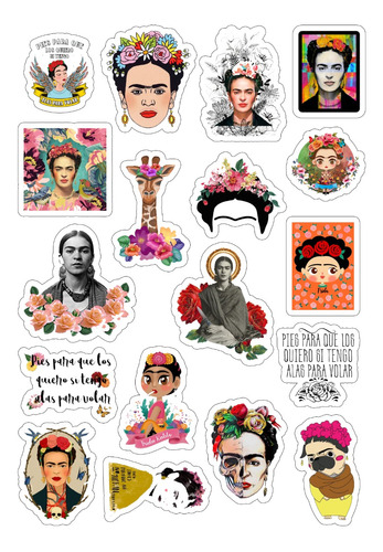 Frida Kahlo - Stickers - Calcos -