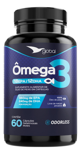 Oleo Peixe Omega 3 120 Cáps Global Suplementos (atacado)