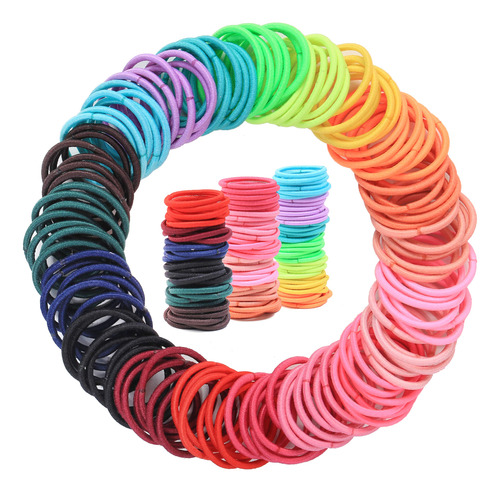 200 Lazos Para El Cabello De Beb Pequeo, Multicolor, Elstico