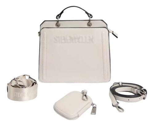 Bolso De Hombro De Las Mujeres Casual Crossbody Bolso Tote Blanco