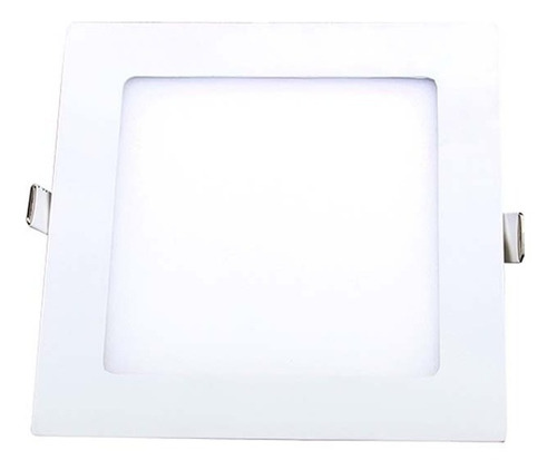 Panel Led 12w Foco Plafón Empotrado Techo Cuadrado 17x17 cm Color Blanco Neutro 4000 °k 220v