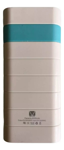 Power Bank Mini 6000 Mah Portatil Color Azul