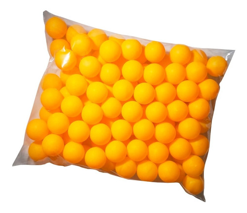 Bolas / Bolinhas De Ping Pong Laranja Pacote C/50 Unidades