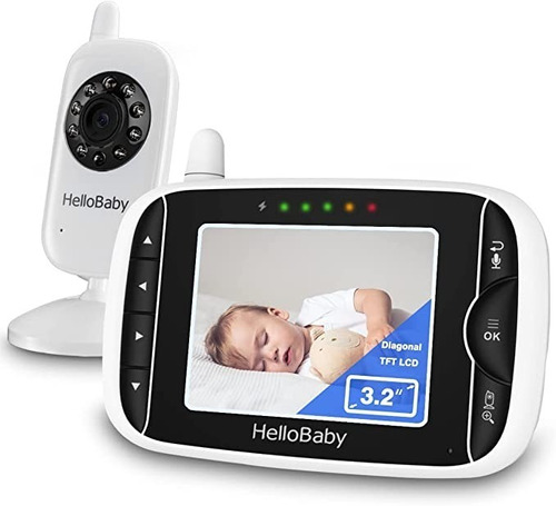 Imagen 1 de 5 de Monitor De Bebé Con Cámara Y Audio Hellobaby Importado
