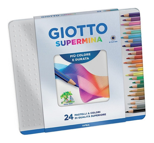 Lapices De Colores Giotto Supermina X 24 Lata