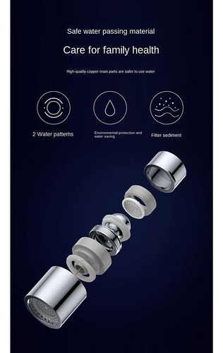 Grifo De Cocina Aireador Grifo De Agua Burbujeador Filtro De