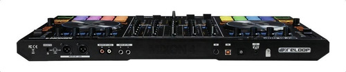Controlador DJ Reloop Mixon 4 negro de 4 canales 127V