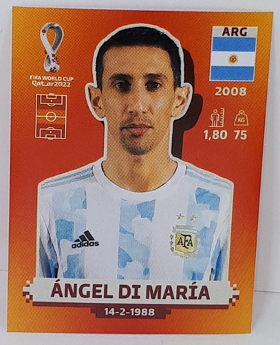 Figurita Mundial Qatar 2022 # 10 Di Maria Argentina