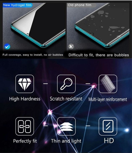 Imagem 6 de 7 de Película LG G8x Thinq Kingshield (3x Tela & 1x Traseira)