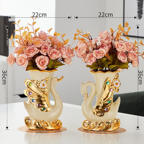Li Vaso De Flores Vaso De Cisne Vaso De Mesa Vaso De Para