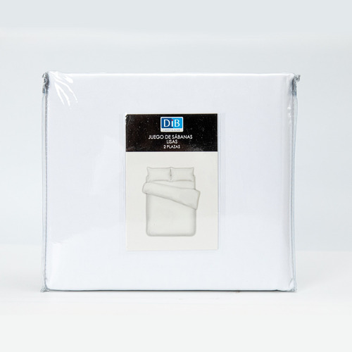 Pack 2 Sabanas Lisas 2p Blanco