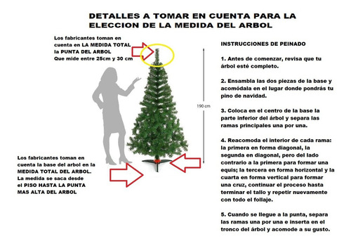 Arbol Pino D Navidad Artificial Balsam 1.75 Mts Naviplastic | Envío gratis
