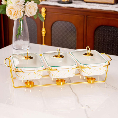 Plato De Roce Para Buffet Cacerola De Cerámica Set De