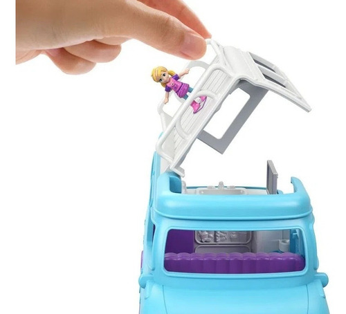 Muñeca Polly Pocket la glamurosa furgoneta de camping material plástico Mattel Ftp74