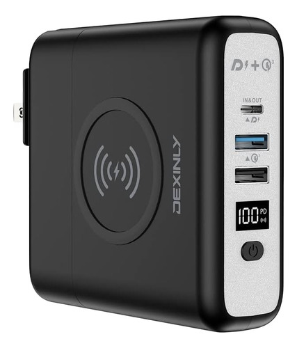 Cargador Portátil Inalámbrico Bank De 10000mah 3 1, U...