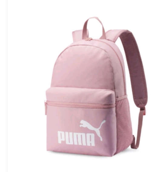 mochila puma rosa metalica