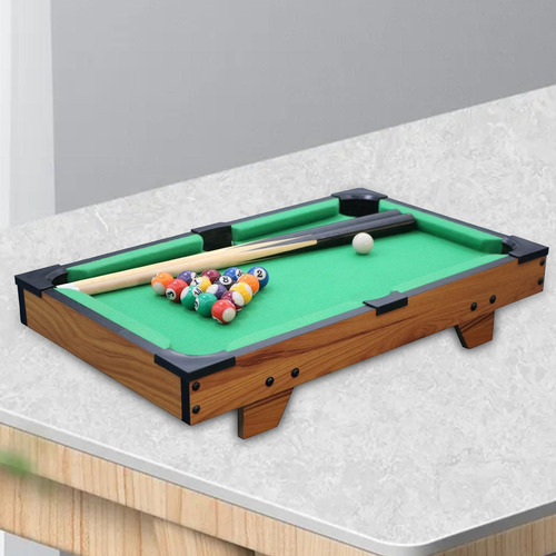Mini Mesa De Billar Portátil, Colorida Con 2 Palos, Juego