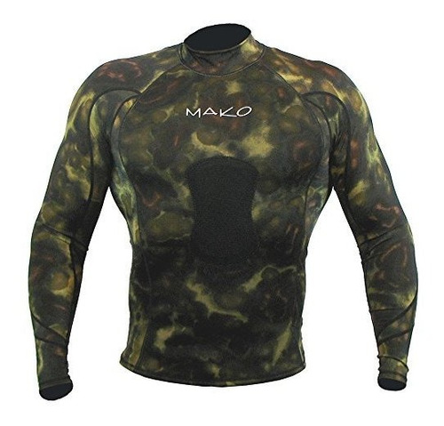 Traje De Pesca Submarina Camisa De Camuflaje De Lycra De Man