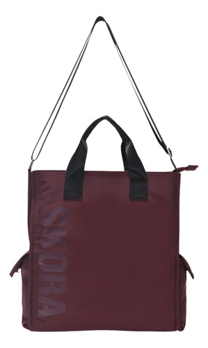 Bolso Shopper Cartera Skora Dama Bordo Juvenil Bsas Airplane