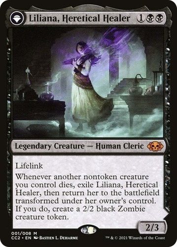 Magic Liliana, Heretical Healer // Liliana, Defiant Necroman