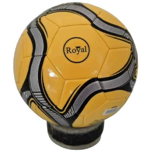 Pelota Futbol Royal Amarilla Y Negra