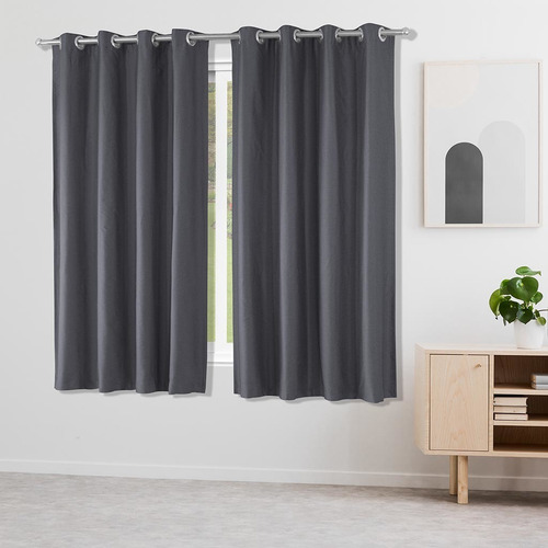 Cortina Blackout Tecido Blend 2,60m X 1,70m Cor Cinza
