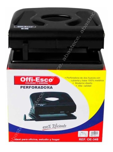 Perforadora Offi-esco 2 Huecos Mediana Metal Oe-348 X1 Und