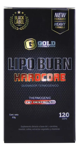 Quemador De Grasa Lipoburn X 120 Cap Gold Nutrition