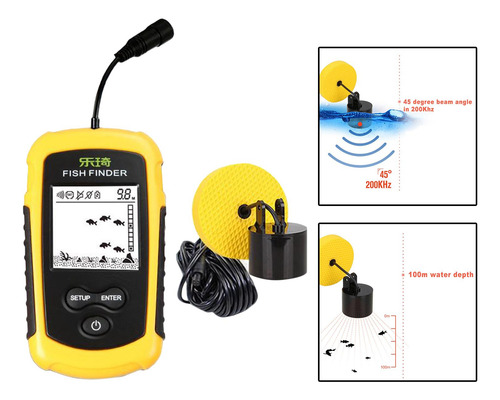 Sonar De Pesca Portátil Handheld Fish Fish Fish Fishfinder