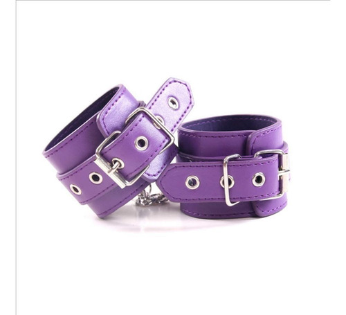 Kit Bdsm Morado 7 Piezas Incluye Cuerda Bondage