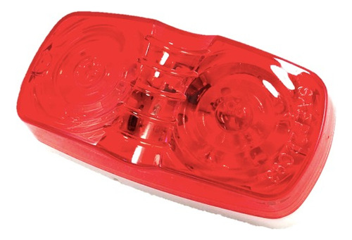 Foco Lateral 26 Led Doble Optico Ambar - Rojo 12 - 24 Volts