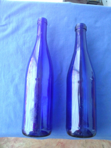 Botellas Azules De 750 Ml A Elecion C/ U { Vacias }