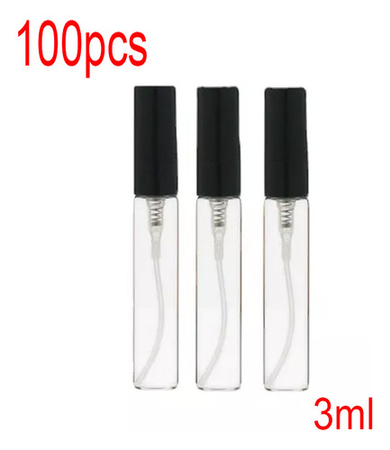 100pcs 3ml Mini Botellas Perfume Aerosol Vaso Transparente