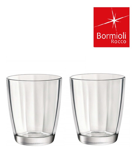 Set 6 Vasos Modernos Vidrio Para Agua Pulsar Bormioli Italia