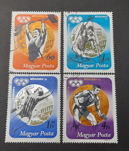 Sello Postal Hungría - J. Olimpicos - Medallas Munich 72 (2)