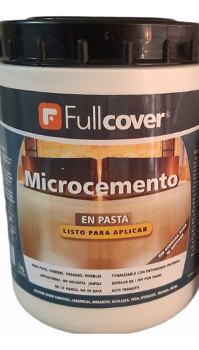 Microcemento Fullcover Envase X 1 M2  Retoque En Pasta   .