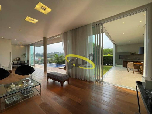 Imagem 14 de 30 de Alphaville Granja Viana - 4 Suítes. Moderna Impecável, Piscina, Gourmet E Vista Para O Pôr Do Sol! - Ca5289
