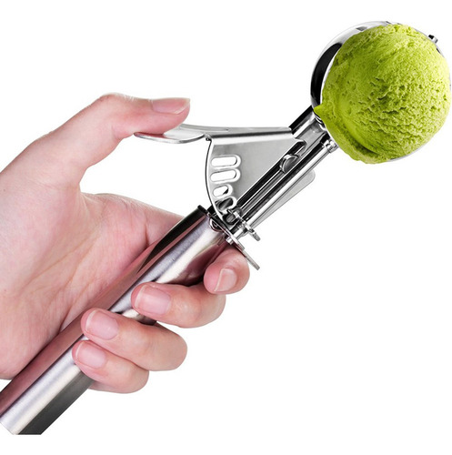 Cuchara Para Helado De Acero Inoxidable Con Gatillo Cookie S