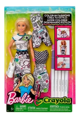 Barbie Crayola Crea Estilo Lava Ropa Mattel MercadoLibre