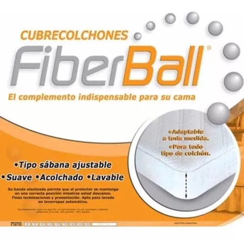 Cubre Colchon Protector 180x200 Procol Fiberball